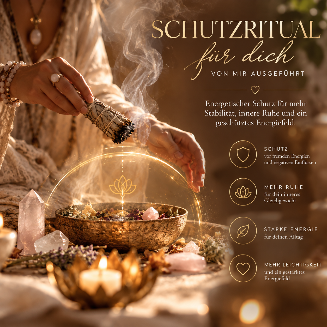 Persönliches Schutzritual für Schutz, Reinigung und innere Ruhe